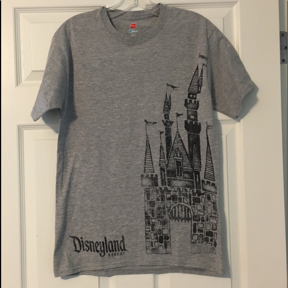 Grey Disneyland Resort Cinderella Castle Tee S